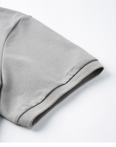 Polo Manga Corta Liso con Cuello para Hombre - Image 7