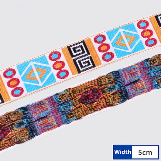 Cinta de Encaje Jacquard Círculo 5cm - Accesorios de Moda y Prendas - Image 3