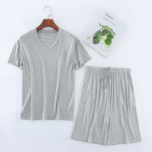 Conjunto de Pijama Modal para Hombre - Camiseta y Shorts - Image 6