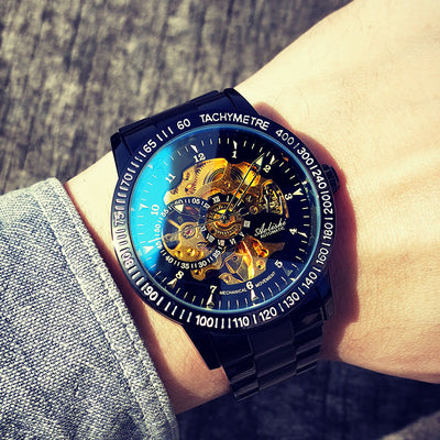Reloj Mecánico Automático Hueco para Hombre Resistente al Agua - Image 6