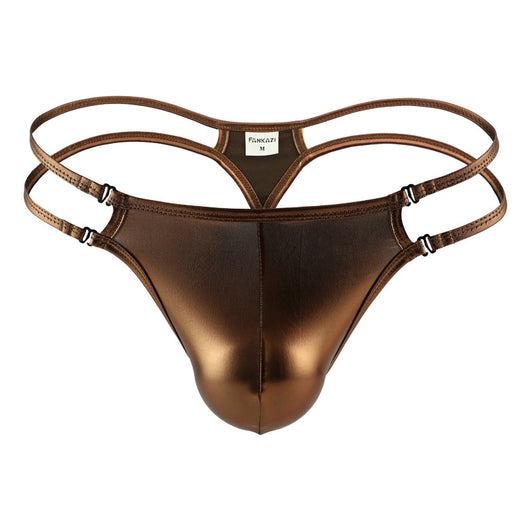 Bóxer Tipo Tanga para Hombre en Seda Helada con Tirantes de Cintura Baja - Image 8