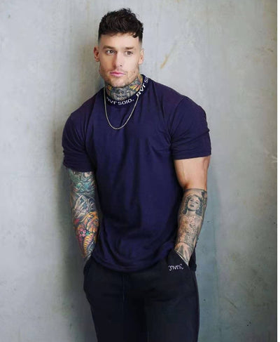 Camiseta de Entrenamiento Fitness Hombre 100% Algodón Puro - Image 6