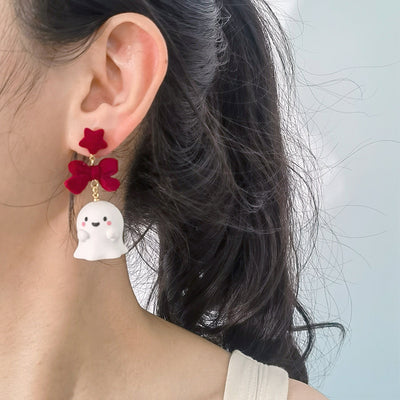 Aretes de Halloween con Fantasma Encantador - Image 4