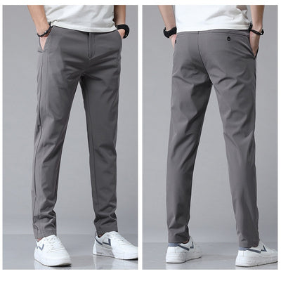 Pantalones Casuales Elásticos para Hombre con Forro Polar y Tela Ice Silk - Image 16