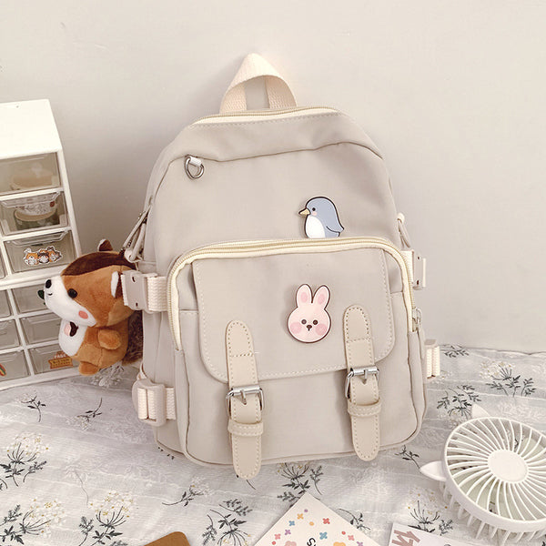 Mochila Escolar de Gran Capacidad Estilo Soft Girl Japonés para Niñas