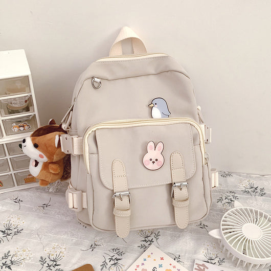 Mochila Escolar de Gran Capacidad Estilo Soft Girl Japonés para Niñas