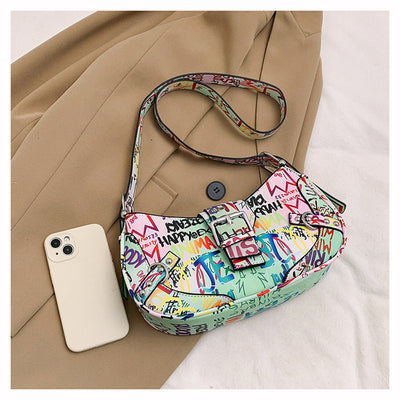 Bolsa de Hombro Messenger con Diseño de Letra de Moda - Image 18