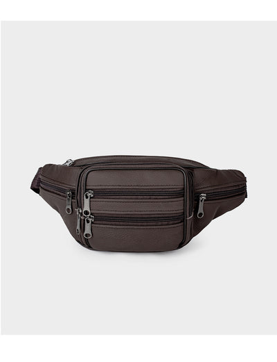 Riñonera Deportiva de Cuero Genuino para Hombre, Bolsa Invisible para Correr - Image 17