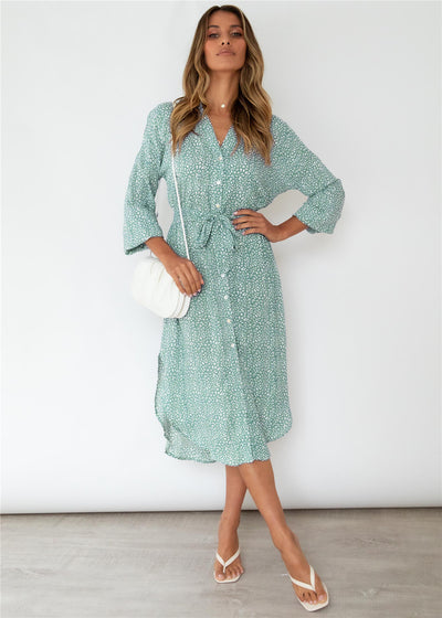 Vestido Camisa Leopardo con Mangas Divididas - Image 5