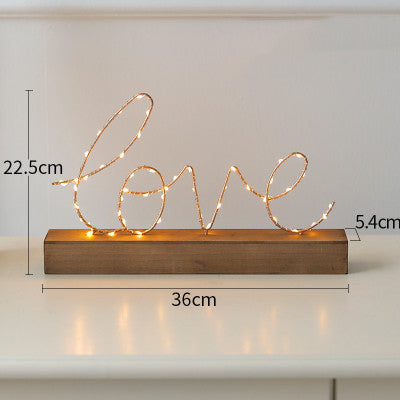 Letras Luminosas Decorativas - Luces Nocturnas Creativas