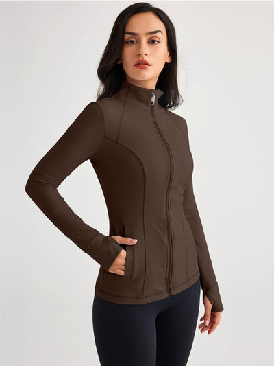 Chaqueta Deportiva Ajustada de Manga Larga con Tecnología Elástica - Image 10
