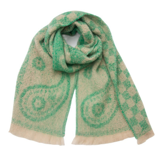Bufanda Cuello Cálido Estampado Paisley Jacquard Unisex - Image 10