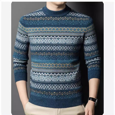 Suéter de Rayas Grueso para Hombre - Playera Base Térmica - Image 2