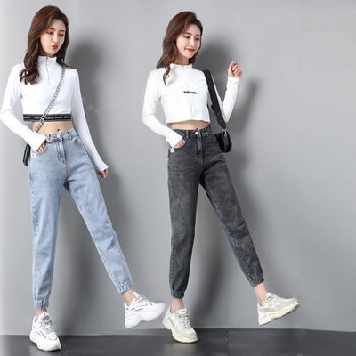 Jeans Baggy Coreano con Banda en Tobillo para Mujer - Estilo Streetwear - Image 8