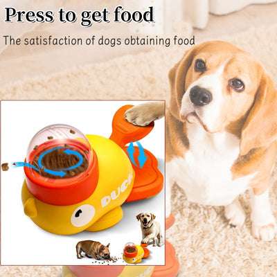 Comedero Interactivo para Perros con Diseño de Pato - Juguete Dispensador Antideslizante - Image 3