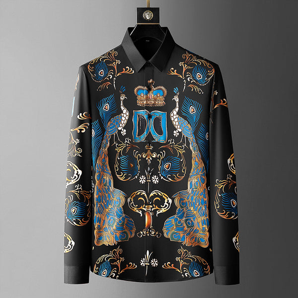 Camisas Estampadas Slim Fit para Hombre - Diseño Moderno de Manga Larga - Image 6