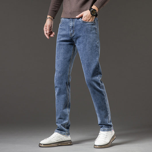 Pantalones Casuales Slim Stretch de Corte Recto para Hombre - Image 13