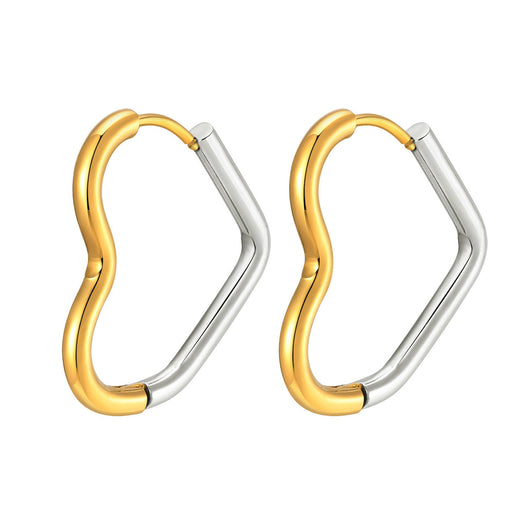 Aretes Dorados Degradados en Acero Titanio - Diseño Exclusivo Hipoalergénico - Image 6