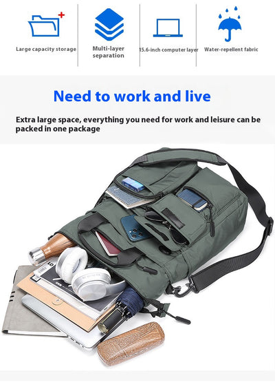 Bolso Ejecutivo para Hombre con Múltiples Compartimentos y Gran Capacidad - Image 14