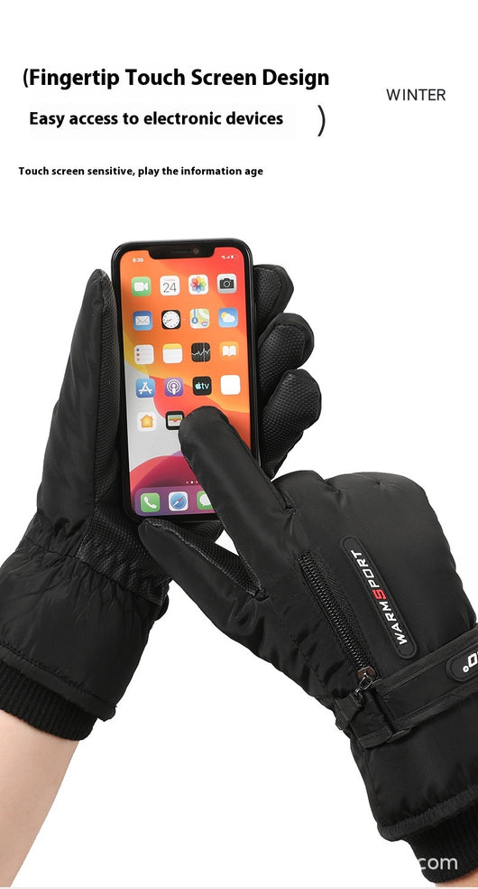 Guantes de Ciclismo Acolchados Térmicos con Forro Polar Impermeables - Image 13