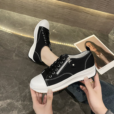 Zapatos de Plataforma Talla Grande con Cordones - Cómodos y Modernos para Mujer - Image 3