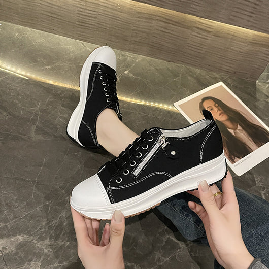 Zapatos de Plataforma Talla Grande con Cordones - Cómodos y Modernos para Mujer - Image 3