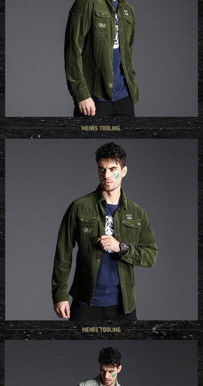 Camisa de Trabajo Talla Grande para Hombre - Algodón Manga Larga Deportiva - Image 9
