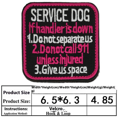 Accesorios para Perros con Bordado y Velcro - Pegatinas Decorativas Personalizables - Image 13