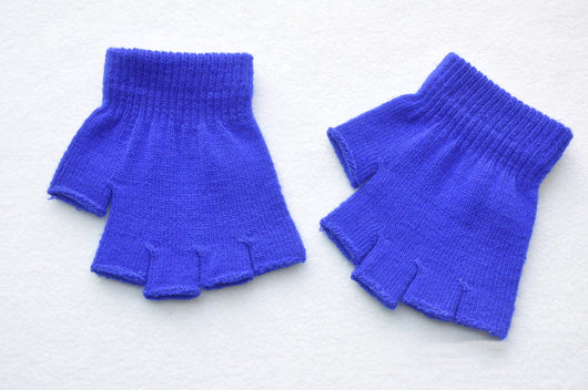 Guantes Tejidos Medio Dedo Color Sólido para Niños - Calidez sin Límites - Image 15