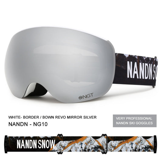 Gafas de Esquí Esféricas Doble Lente Anti-Empañamiento con Magnético para Hombre y Mujer - Image 17