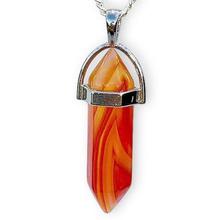 Collar de Cristal Ópalo Hexagonal Punta Explosiva Natural - Image 3