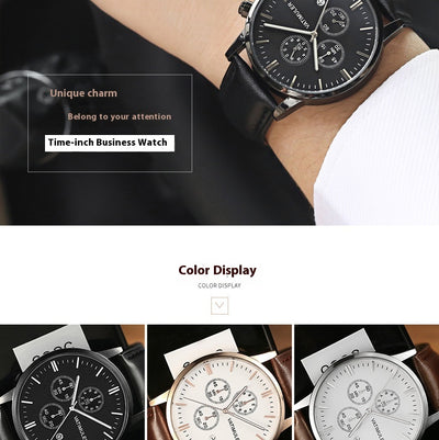 Reloj Empresarial Multifunción Estilo Coreano para Hombre - Image 16