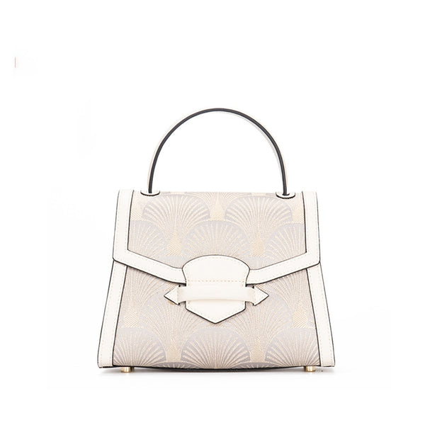 Bolso de Cuero con Bordados de Estilo Chino Tradicional - Image 3