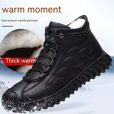 Zapatos Casuales Cálidos para Hombre con Forro de Algodón Grueso