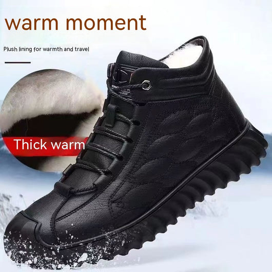 Zapatos Casuales Cálidos para Hombre con Forro de Algodón Grueso