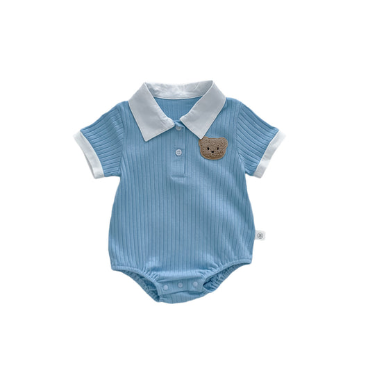 Mameluco Ligero de Verano para Bebé con Diseño de Osito - Image 5