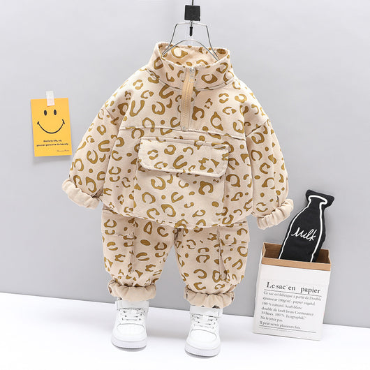Traje Occidental Infantil de Dos Piezas con Cuello Parado - Image 13