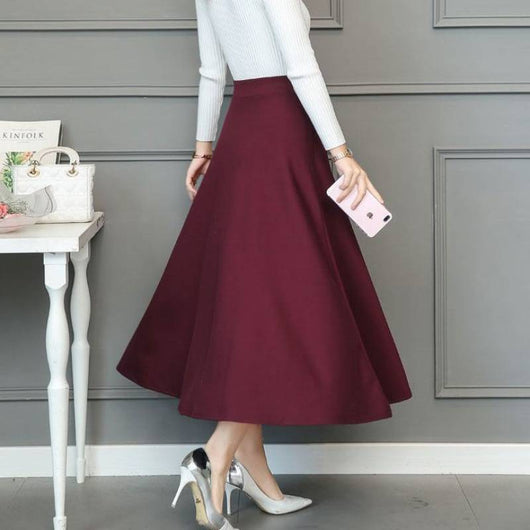 Falda Slim de Cintura Alta Elástica para Mujer - Image 3