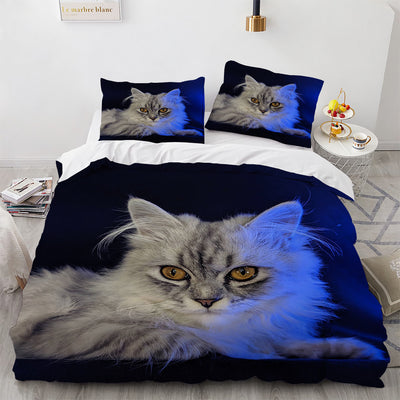 Juego de Cama Gato Blanco Adorable para Niñas y Mujeres - Image 24