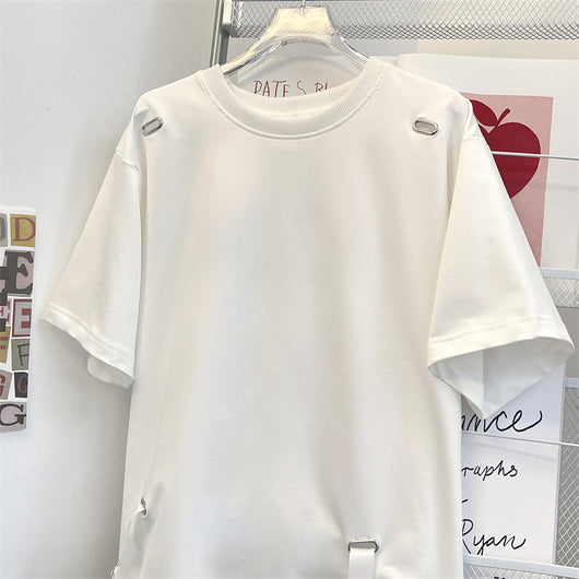 Camiseta Básica Hombre Cuello Redondo con Corbata Integrada - Image 14