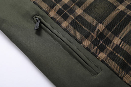 Chaqueta Camisa Casual a Cuadros para Hombre - Image 21