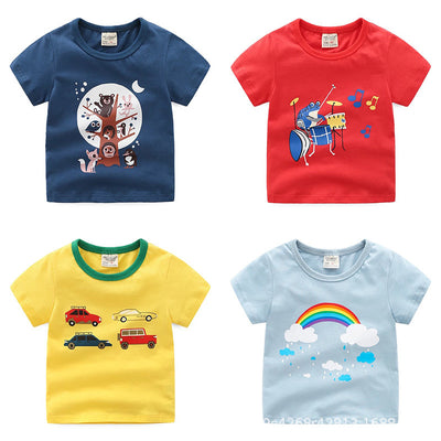 Playera Infantil de Verano con Estampado de Dibujos Animados - Image 8
