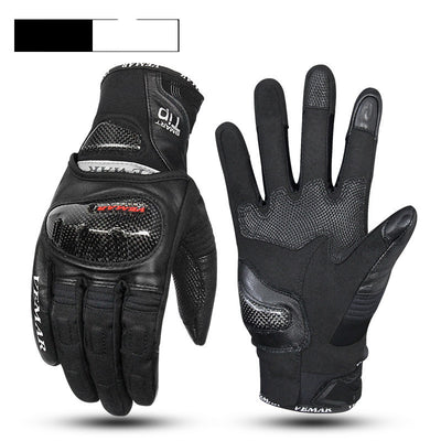 Guantes de Motociclista de Fibra de Carbono con Pantalla Táctil y Protección Anticaída - Image 13