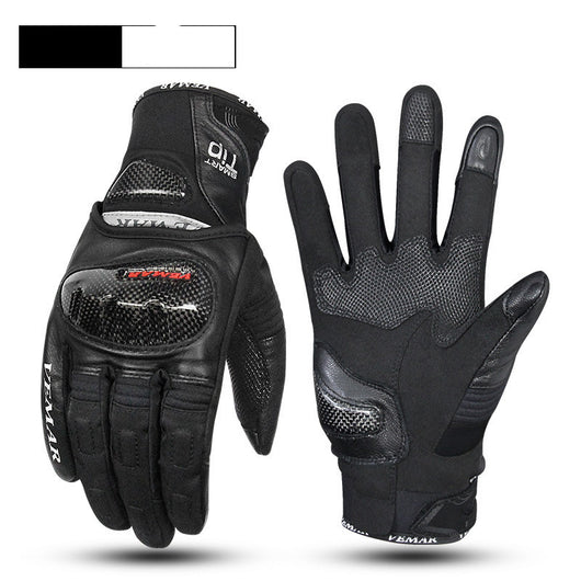 Guantes de Motociclista de Fibra de Carbono con Pantalla Táctil y Protección Anticaída - Image 13