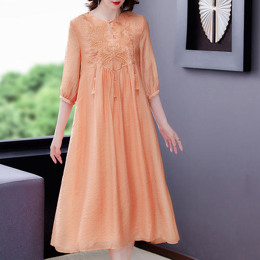 Vestido Elegante Estilo Occidental para Verano - Diseño Moldeable que Disimula