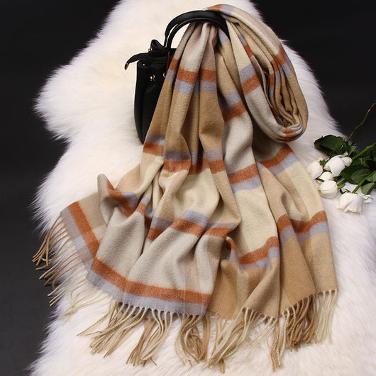 Bufanda Escocesa de Lana 100% Pura - Chal Británico para Mujer - Image 12