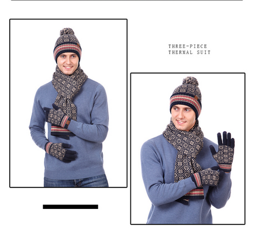 Conjunto de Abrigo Invernal: Gorro, Bufanda y Guantes de Acrílico - Image 9