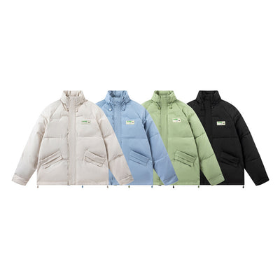 Chaqueta Retro de Algodón Holgada para Parejas