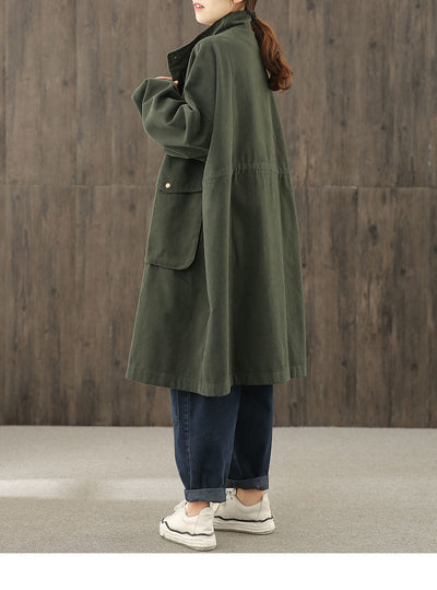 Chaqueta Impermeable Suelta Talla Grande para Mujer - Abrigo Deportivo de Manga Larga - Image 7