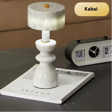 Lámpara de Escritorio Mármol Jade - Decoración Elegante - Image 7